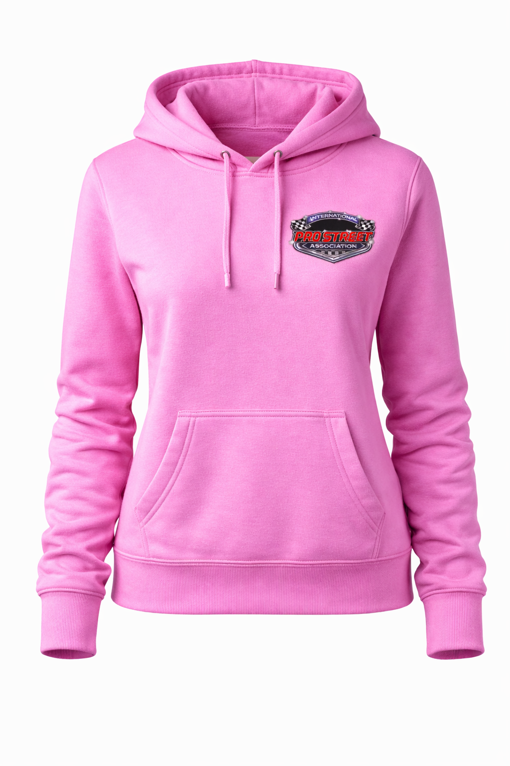 Women's Pullover IPSA Hoodie With Large Back Logo (Pink) thumbnail 2